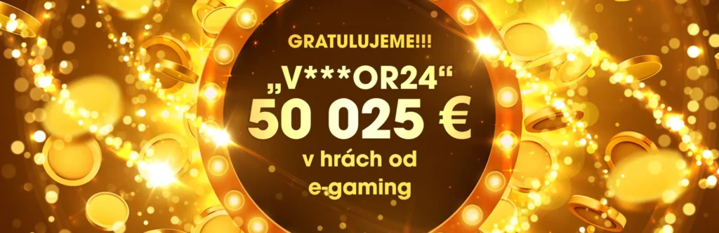 TOP výhra týždňa: 50 025€ v hrách od e-Gaming