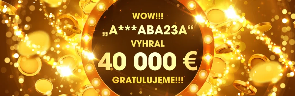 TOP výhra týždňa: 40 000 € v sérii 3 hier