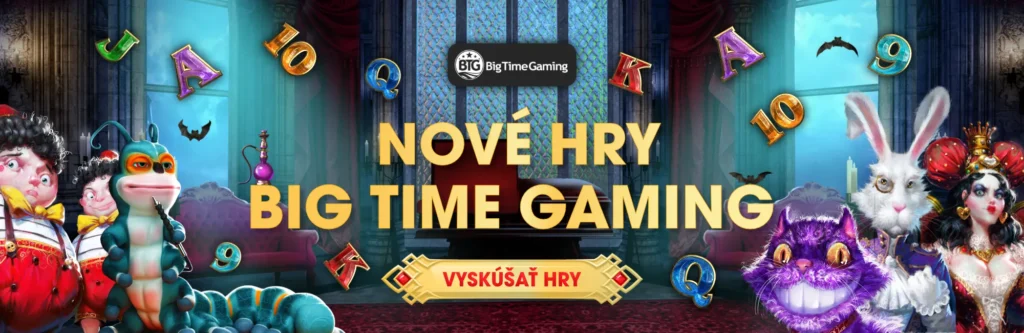 Vyskúšaj 10 nových hier od nového výrobcu Big Time Gaming