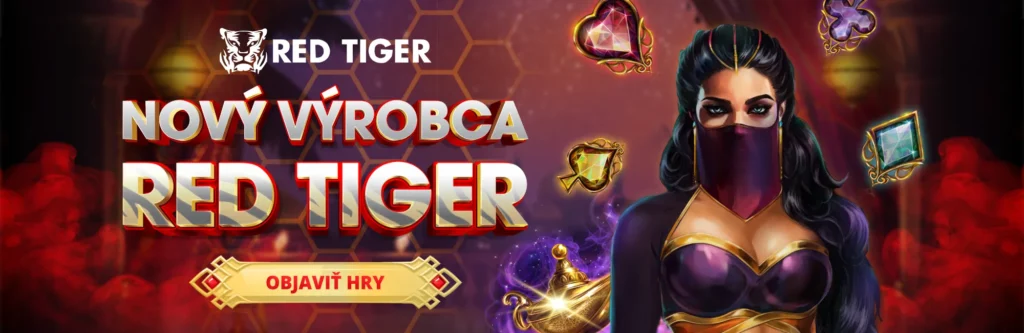 Vyskúšaj 21 nových hier od nového výrobcu Red Tiger