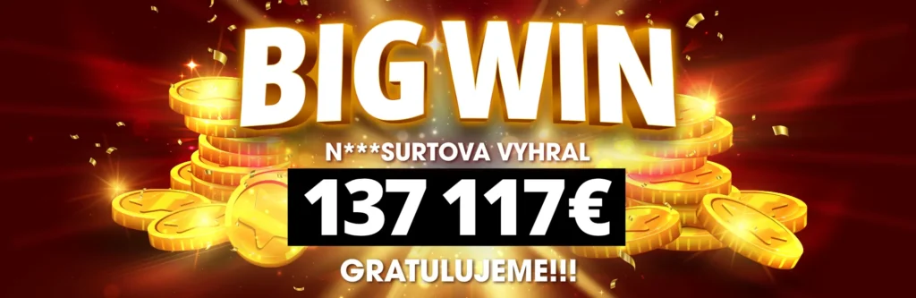 TOP výhra týždňa: 137 117 € v sérii troch hier
