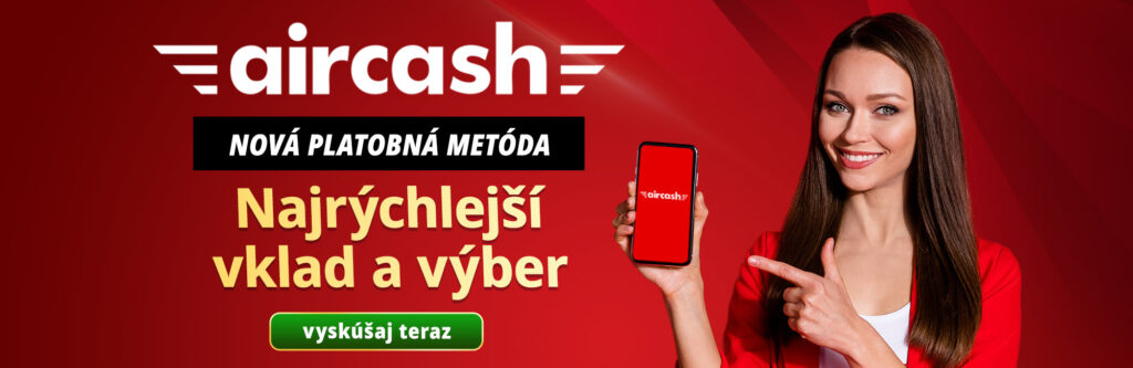 AirCash v MONACObet – vklady a výbery okamžite