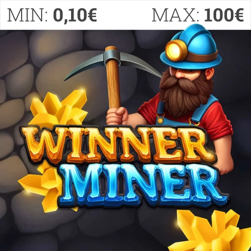 Online automat Winner Miner s baníkom, krompáčom a zlatými kryštálmi